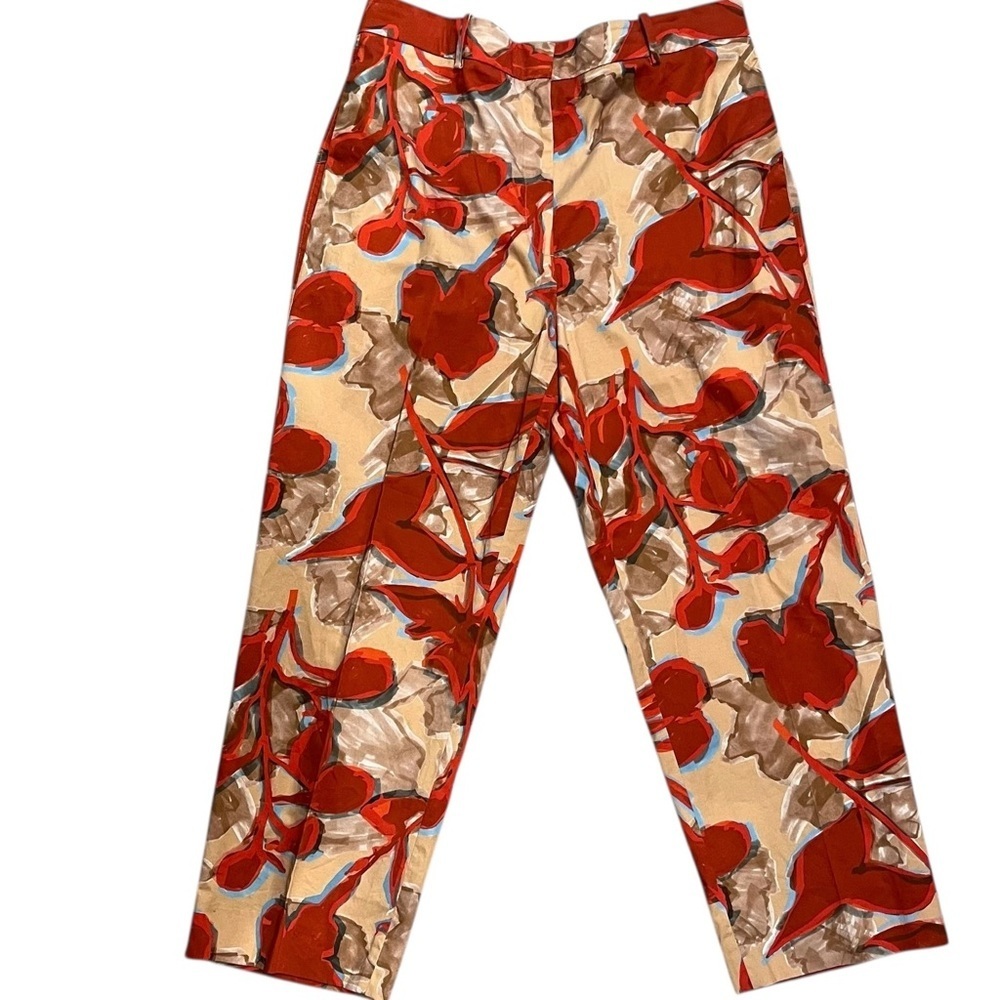 COS Abstract Floral Print Pants Artsy Art to Wear – Size 12